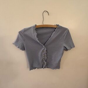 Lettuce detail shirt